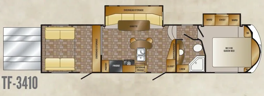 CrossRoads Elevation 3410 floor plan