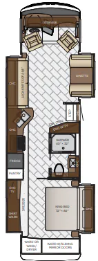 Newmar Canyon Star 3513 floor plan