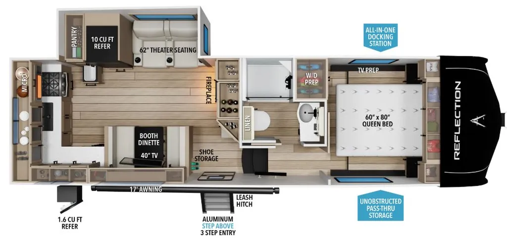 2026 Grand Design REFLECTION 150 SERIES 250ML floor plan