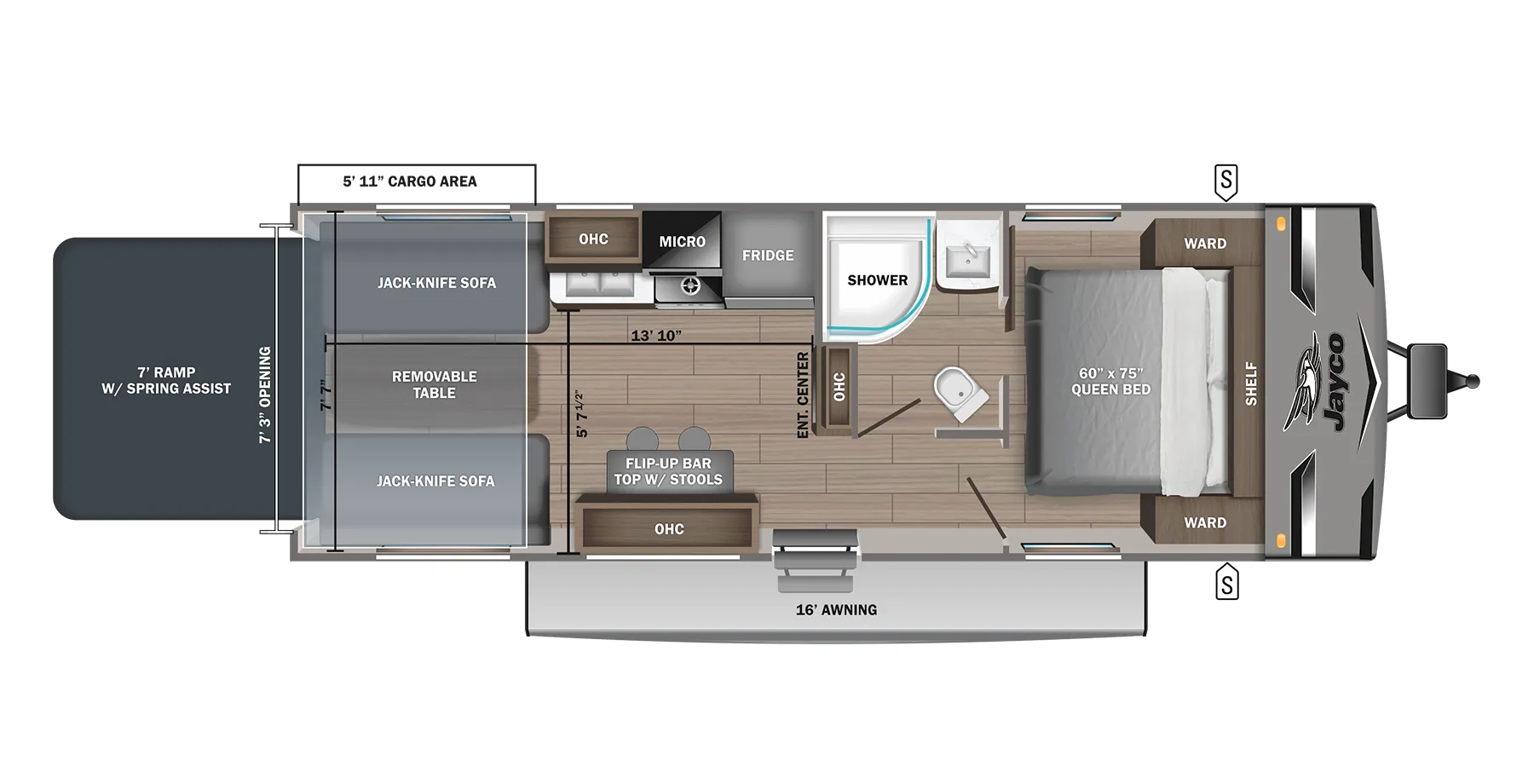Jayco Jay Flight 265TH floor plan