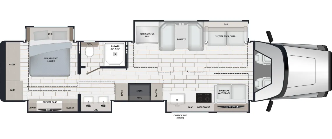 Renegade RV XL X45QS floor plan