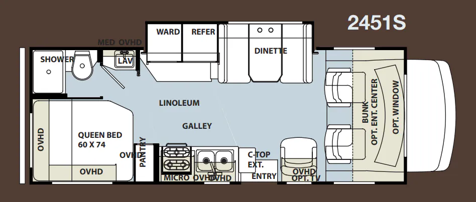 Forest River Forester 2451S floor plan