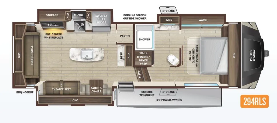Highland Ridge Silverstar THX 294RLS floor plan