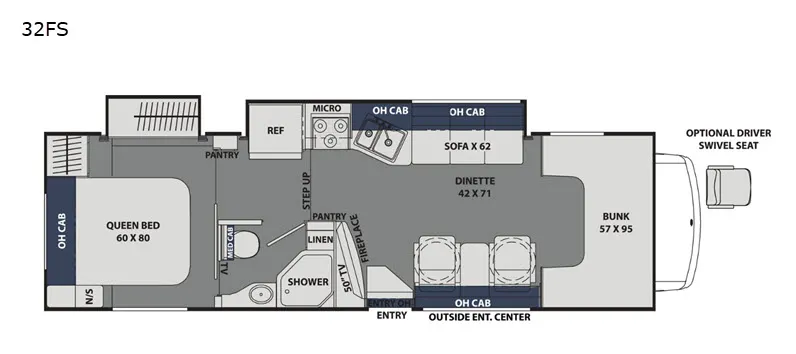 2019 Coachmen Freelander 32FS - Floor plan