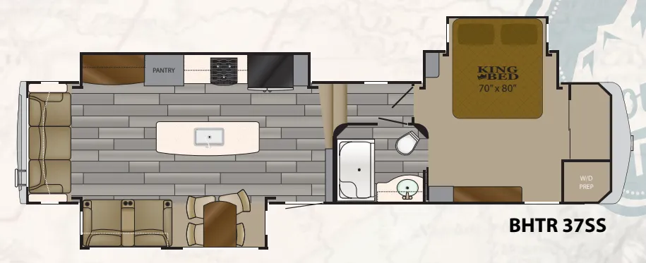 Heartland Bighorn Traveler 37SS floor plan