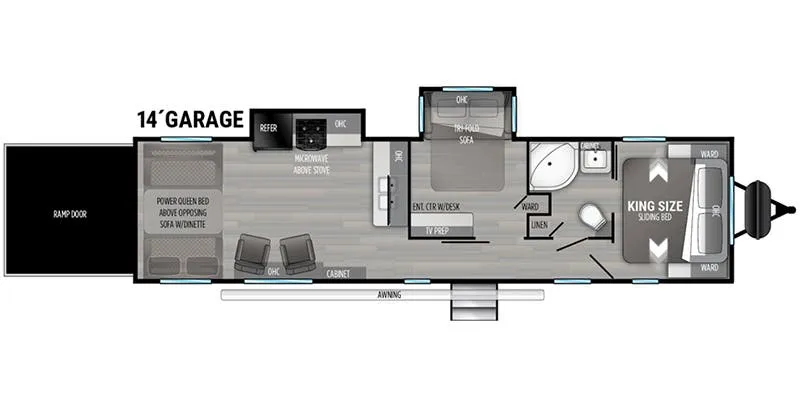 Cruiser RV Stryker ST-3414 floor plan