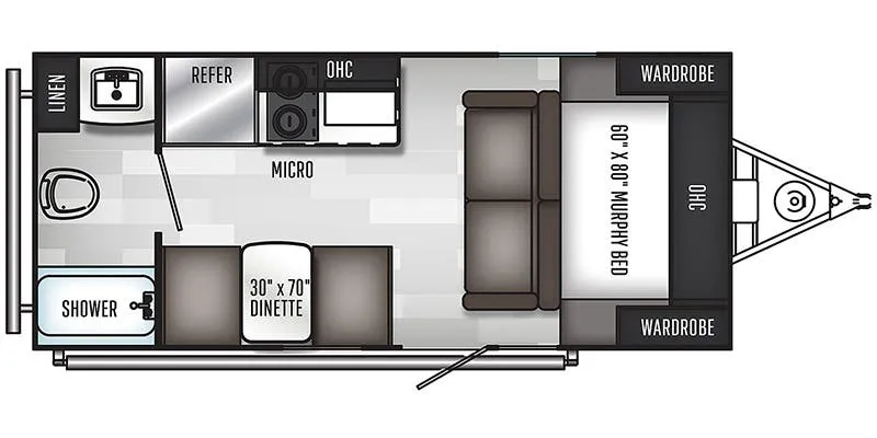 Palomino PaloMini 184RB floor plan