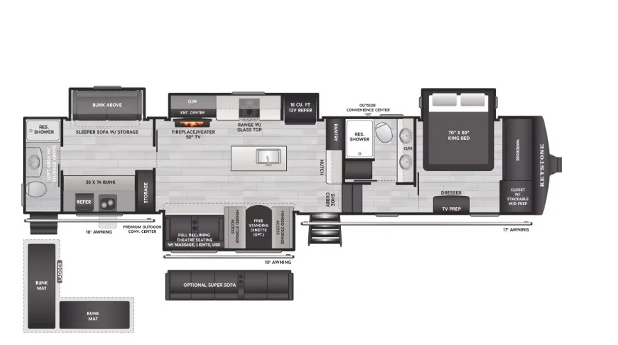 2026 Keystone Sprinter 3900DBL floor plan