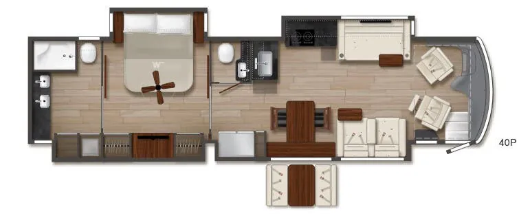 Winnebago Journey 40P floor plan