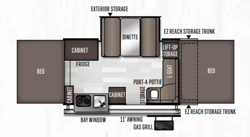 Forest River Flagstaff MAC 425M floor plan