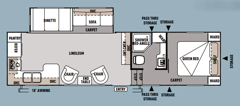 Forest River Wildwood 29RKSS floor plan