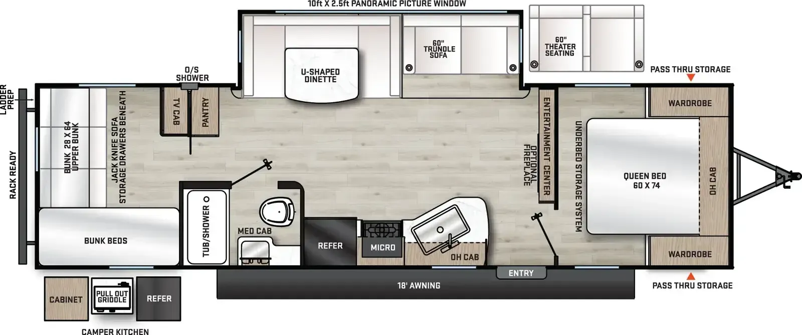 2026 Coachmen Catalina 293QBCK - Floor plan