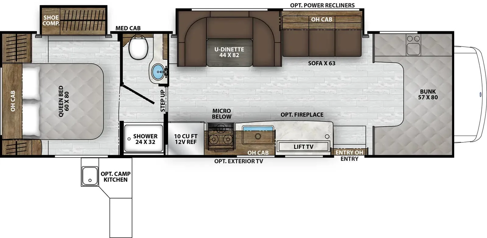 2026 Coachmen Leprechaun 319MB - Floor plan