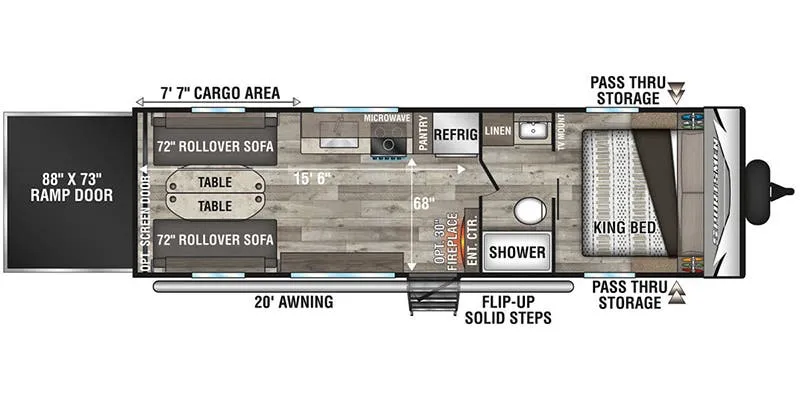 K-Z Sportsmen 270THLE floor plan