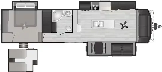 Keystone Retreat 39LOFT floor plan