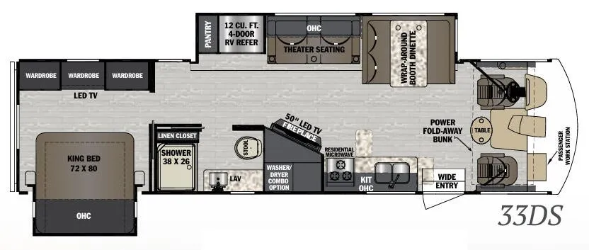 Forest River FR3 33DS floor plan