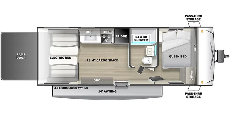 2022 Forest River Stealth FQ2113 floor plan