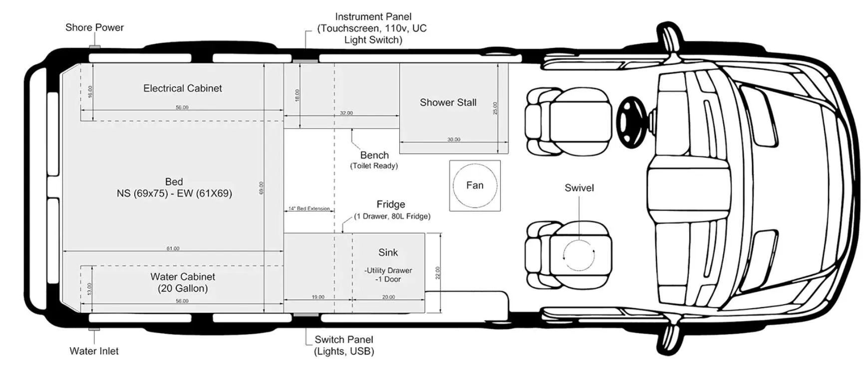 The Vansmith DUO S BASE floor plan