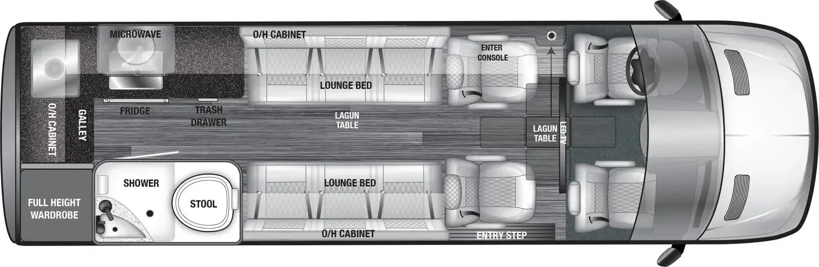 OGV Luxury Coach VTOUR 170 10RK floor plan