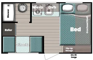 Gulf Stream Trailmaster Lite Super Lite 134RD floor plan