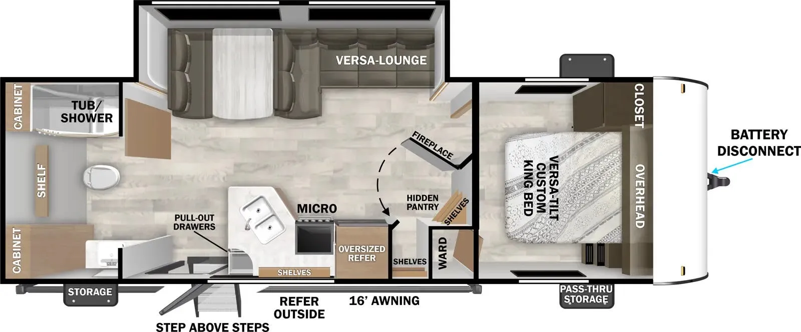 2025 Forest River Salem Cruise Lite 25ICE - Floor plan