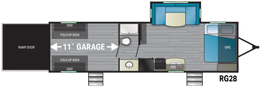 Heartland Pioneer RG28 floor plan