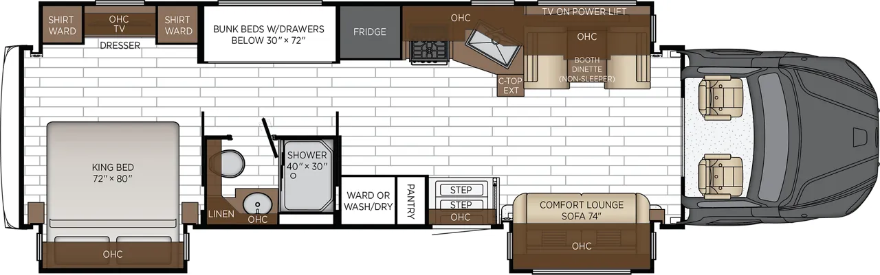 Newmar Grand Star 3940 floor plan