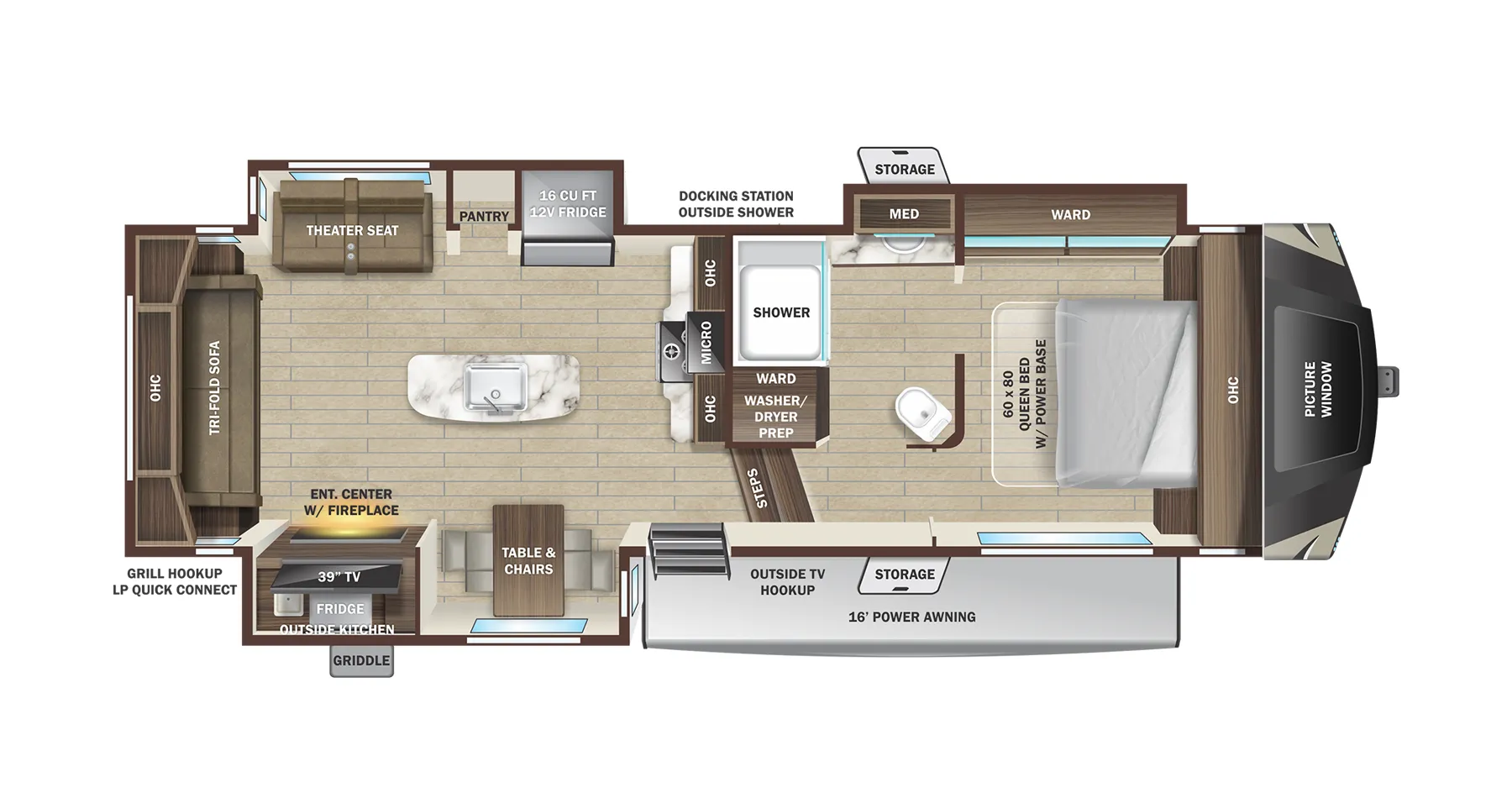 Highland Ridge Silverstar XLT 264RLS floor plan