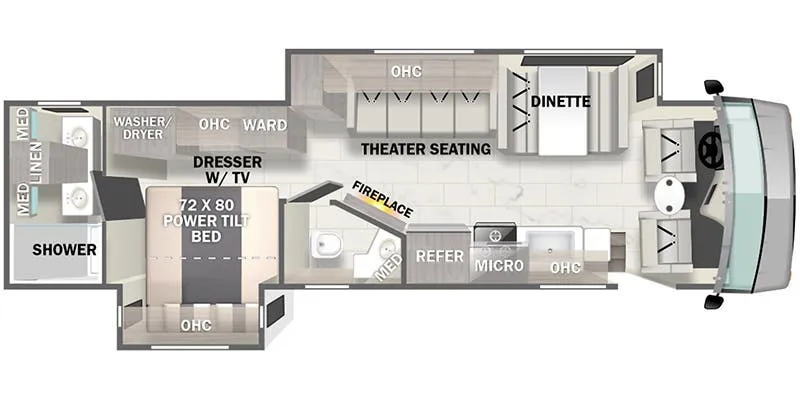 2027 Forest River Georgetown 7 Series 36D7 - Floor plan