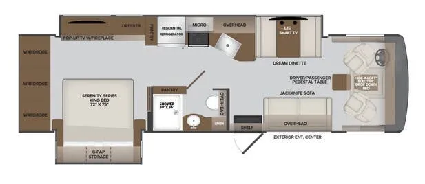 2026 Holiday Rambler Invicta 32RW - Floor plan