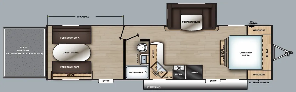 Coachmen Catalina Trail Blazer 29THS floor plan