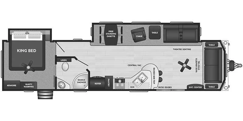 2020 Keystone Retreat 39FDEN floor plan
