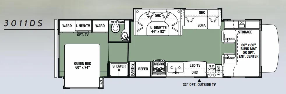 Forest River Forester 3011DS floor plan