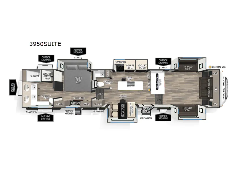 2026 Forest River Cherokee Arctic Wolf 3950SUITE - Photo 3