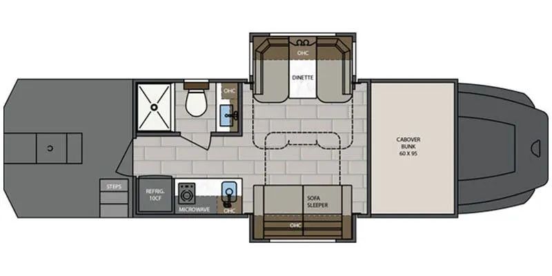 Renegade RV Classic CS140 floor plan
