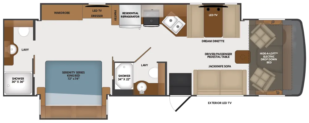 Fleetwood Flex 32S floor plan