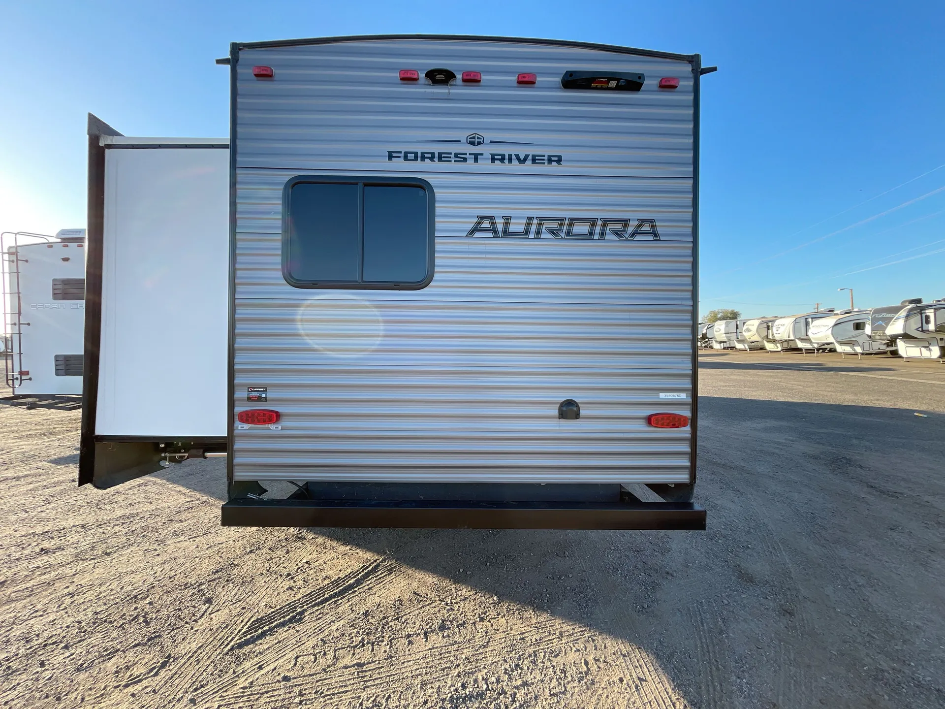 2025 Forest River Aurora 34BHTS — backside