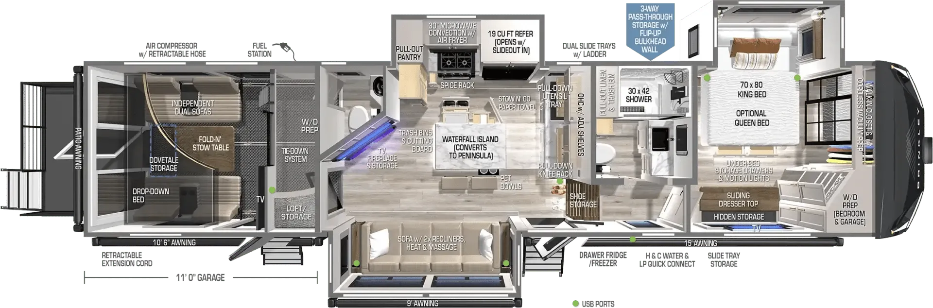 2026 Brinkley Model GX 3500 - Floor plan