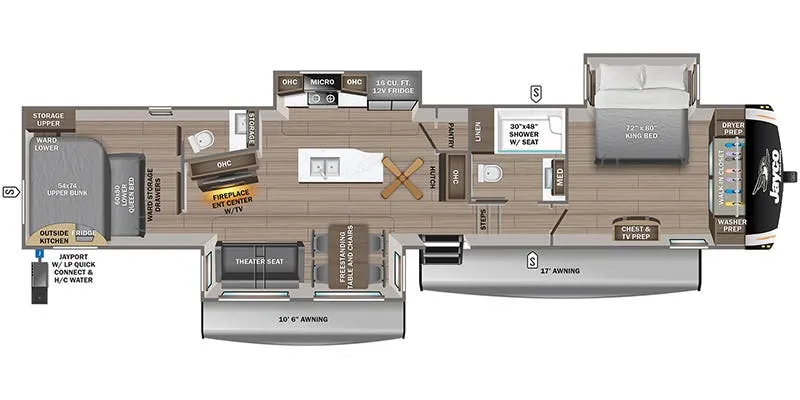 Jayco Eagle 360DBOK floor plan