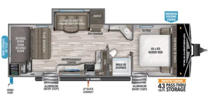 Grand Design Transcend Xplor 265BH floor plan