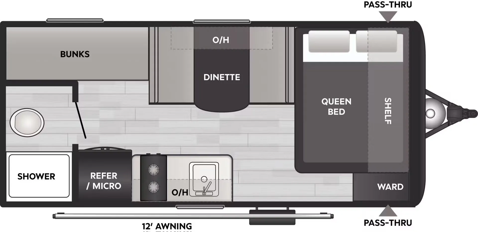 Keystone Coleman Light 17BX floor plan
