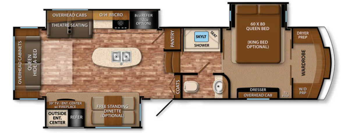 Grand Design Reflection 317RST floor plan