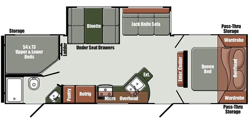 Gulf Stream Geo Signature 28BBS floor plan
