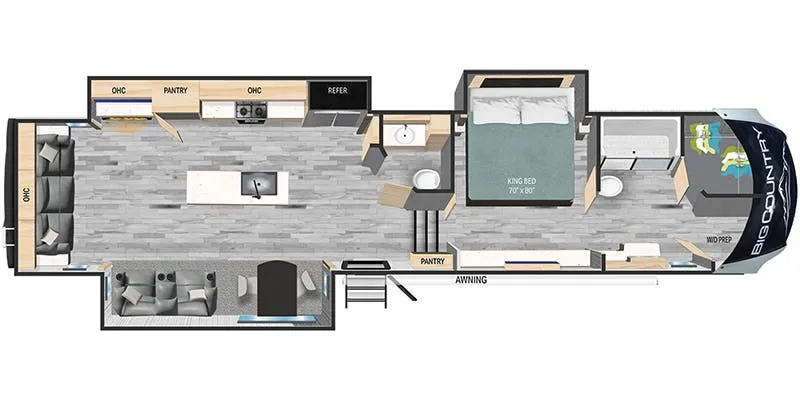 Heartland Big Country BC 3705 FB floor plan
