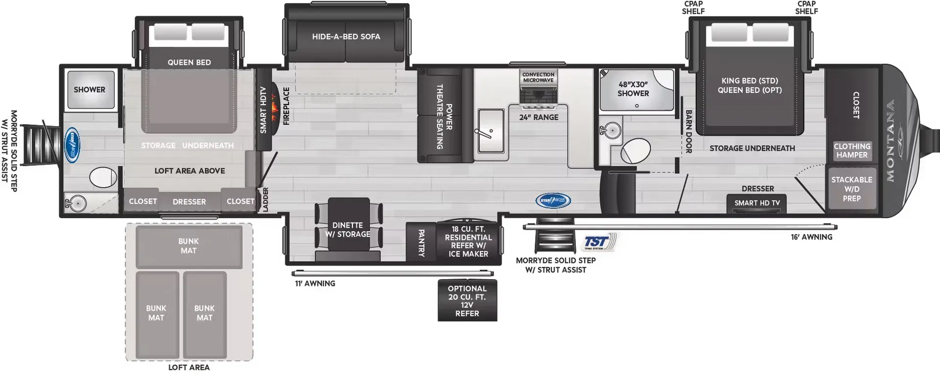 2026 Keystone Montana 3915TB - Floor plan