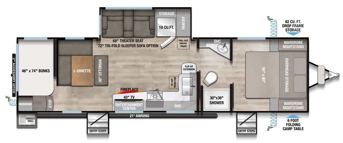 Alliance RV Delta 291BH floor plan