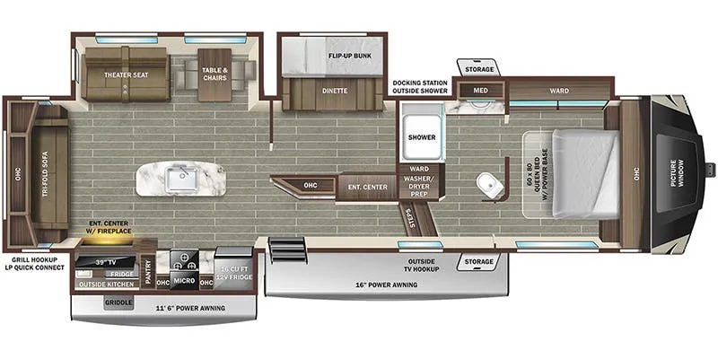 2024 Starcraft GSL 354MBH - Floor plan