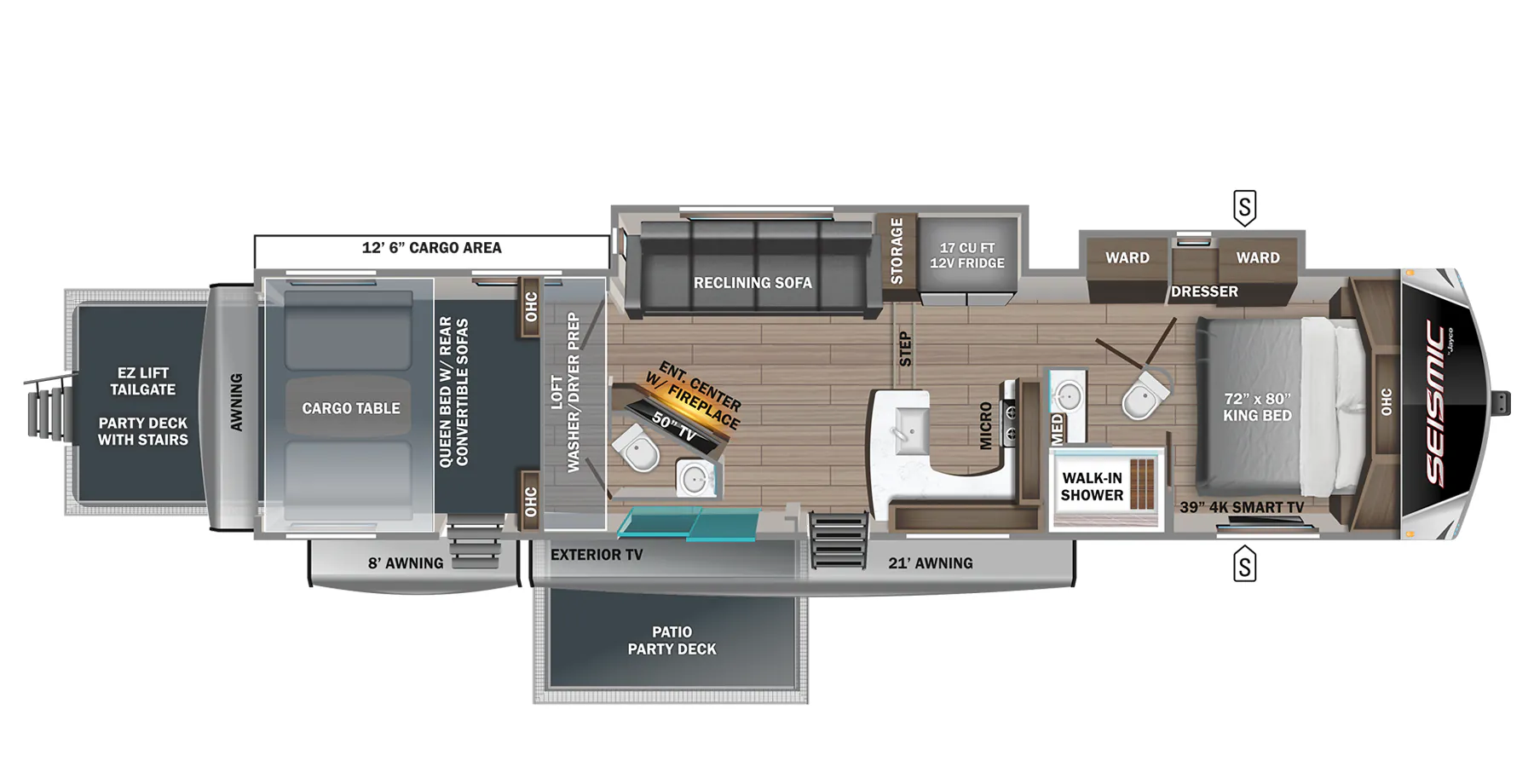 Jayco Seismic Luxury Series 4113 floor plan