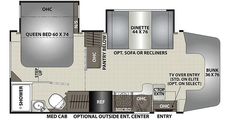 2022 Coachmen Prism Select 24DS floor plan