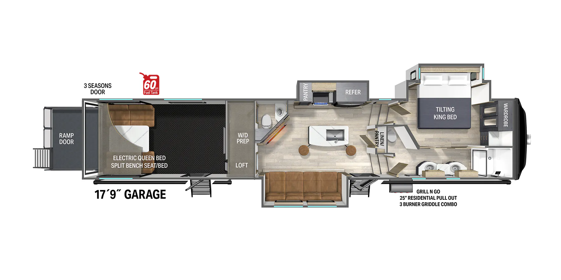 Heartland Cyclone 4118 floor plan